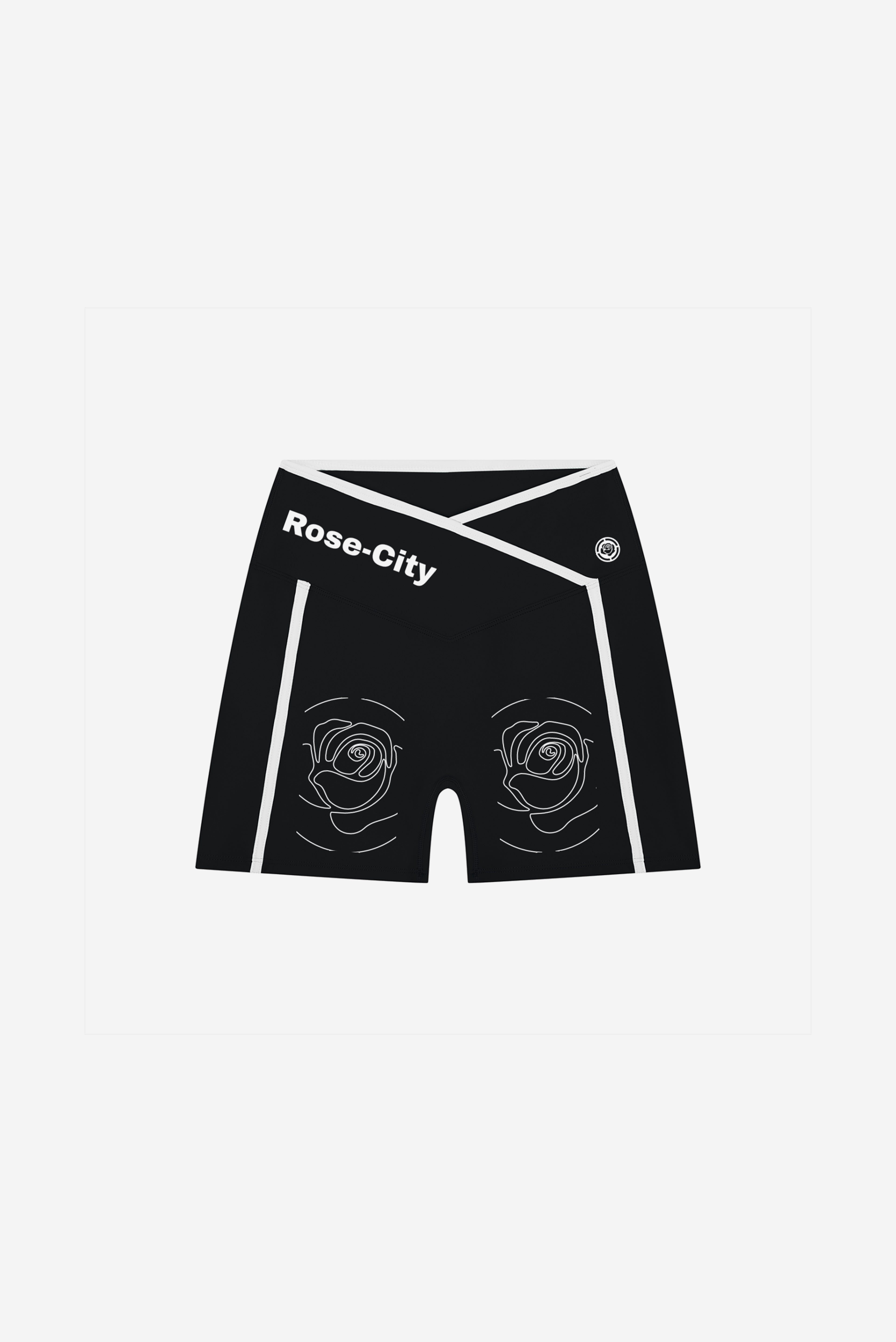 Rose City - Women’s High Rise Performance Shorts (Black)
