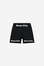 Rose City - Women’s High Rise Performance Shorts (Black)