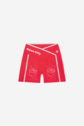 Rose City - Women’s High Rise Performance Shorts (Red)