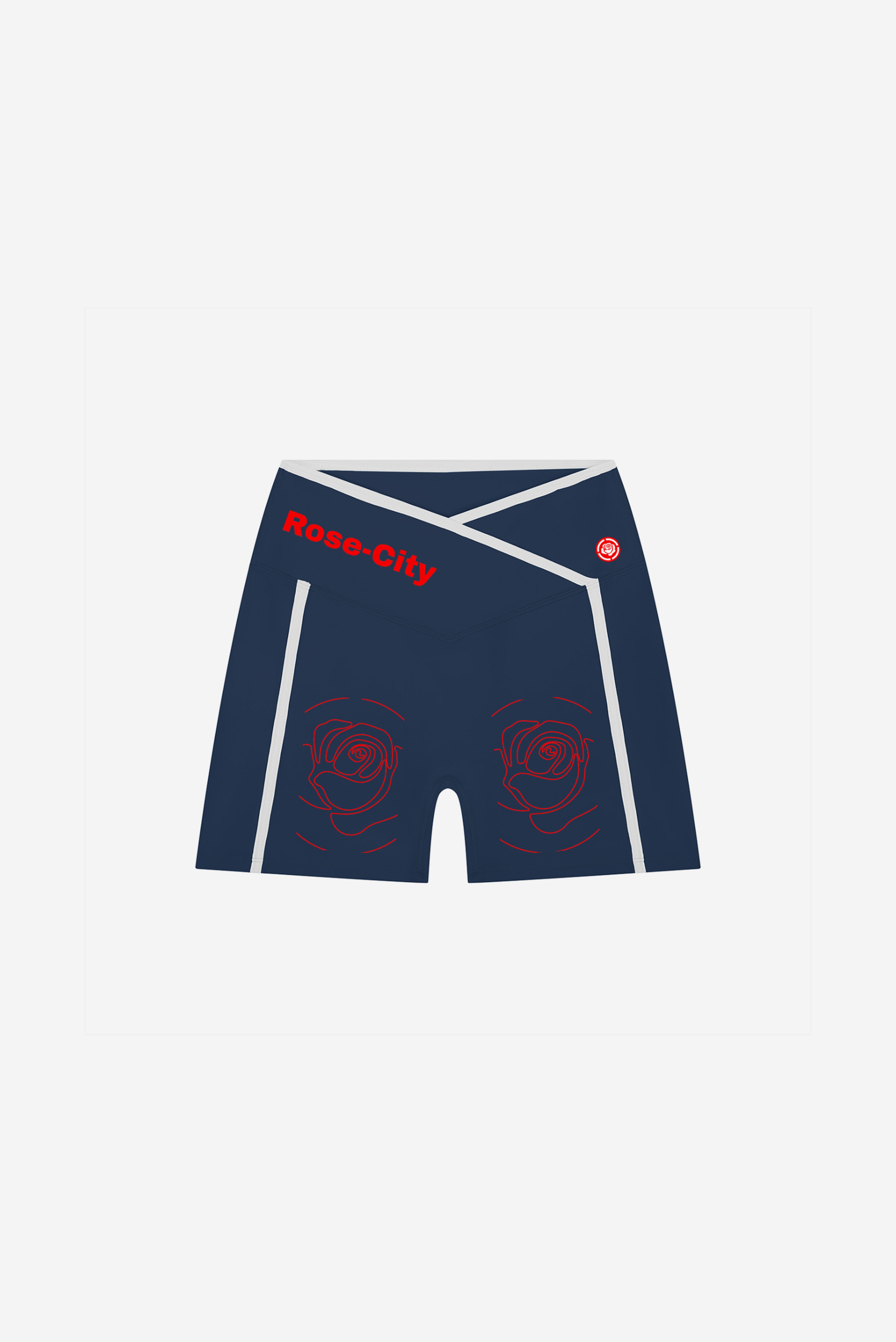 Rose City - Women’s High Rise Performance Shorts (Navy)