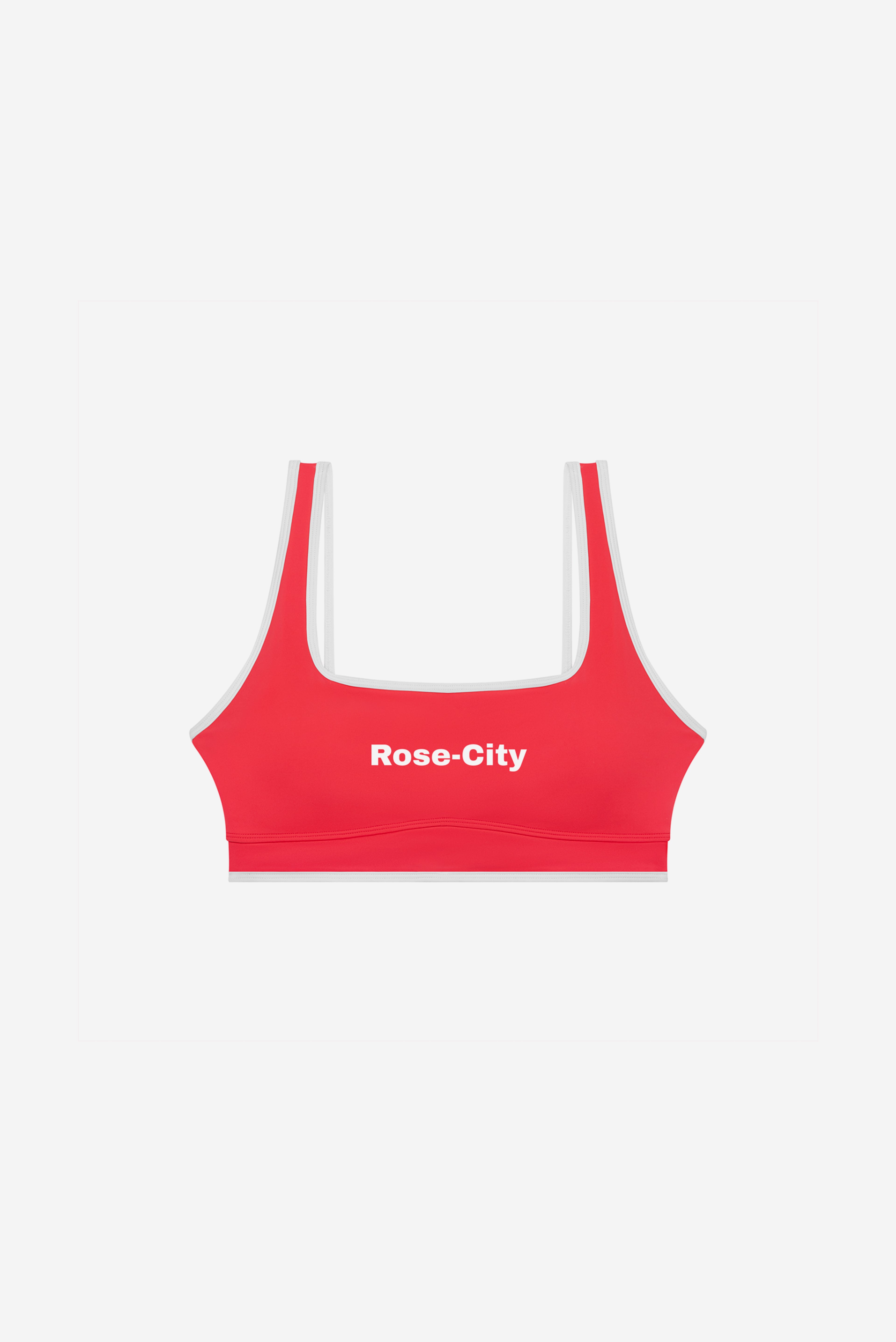 Rose City - Women's Performance Sports Bra (Red)