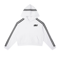 Contrast Side Stripe Cropped Hoodie