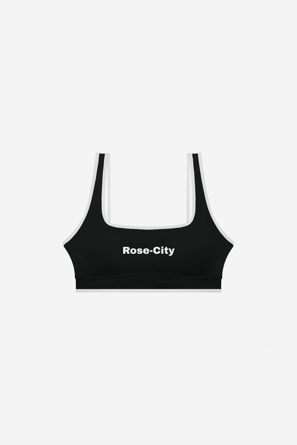Rose City - Women's Performance Sports Bra (Black)
