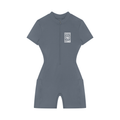 Women's Quarter-Zip Short Sleeve Romper