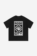 Rose-City Emblem - T-Shirt (Black)