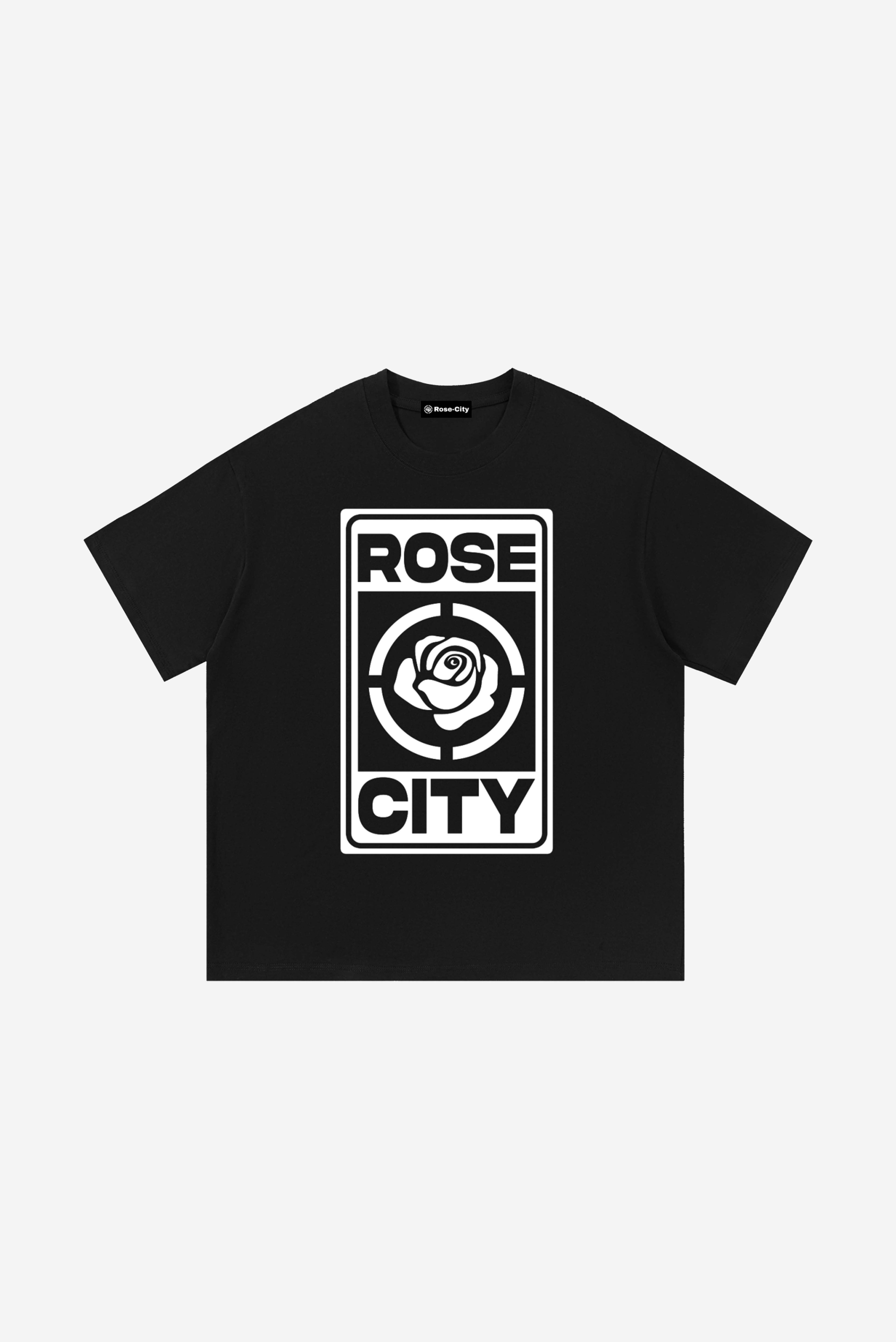 Rose-City Emblem - T-Shirt (Black)