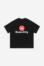 Rose-City Logo - T-Shirt (Black)