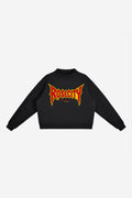 RC Concert - Essential Fleece Mock-Neck Crew Sweatshirt (Black)