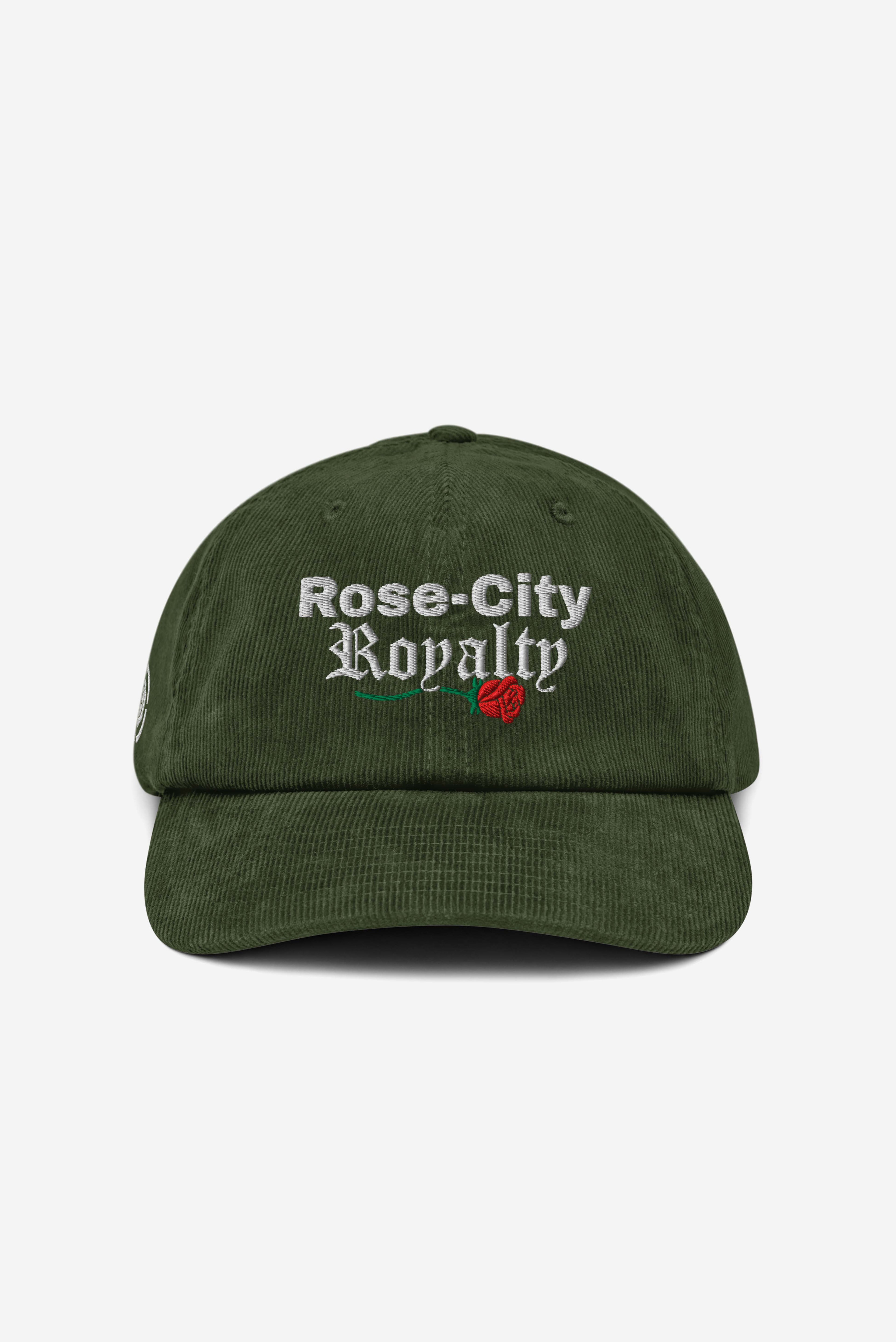 Rose City Royalty - Corduroy Hat (Moss Green)