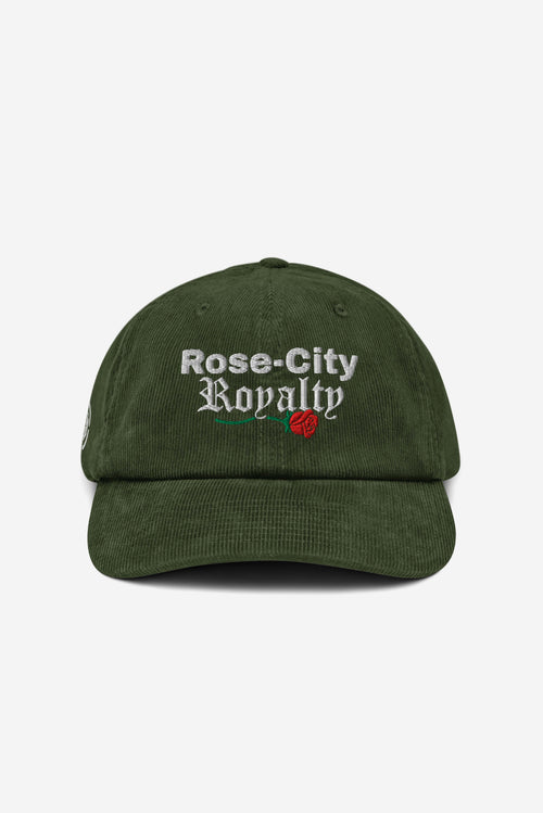 Rose City Royalty - Corduroy Hat (Moss Green)