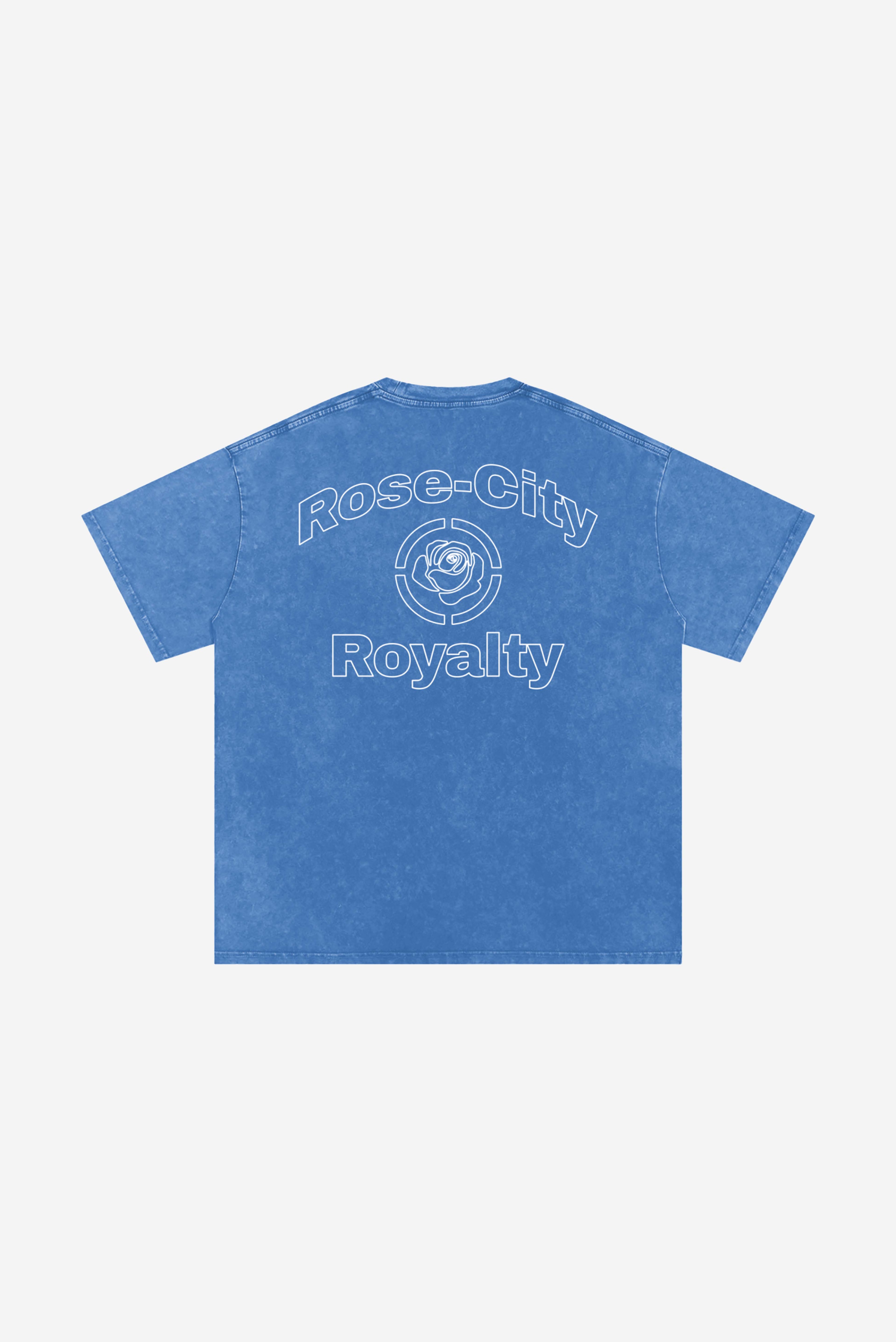 Rose-City Essential - Snow Washed T-Shirt (Royal Blue)