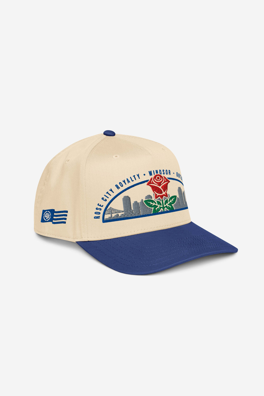 Rose City Ambassador - 5 panel cap (Cream/Royal Blue)