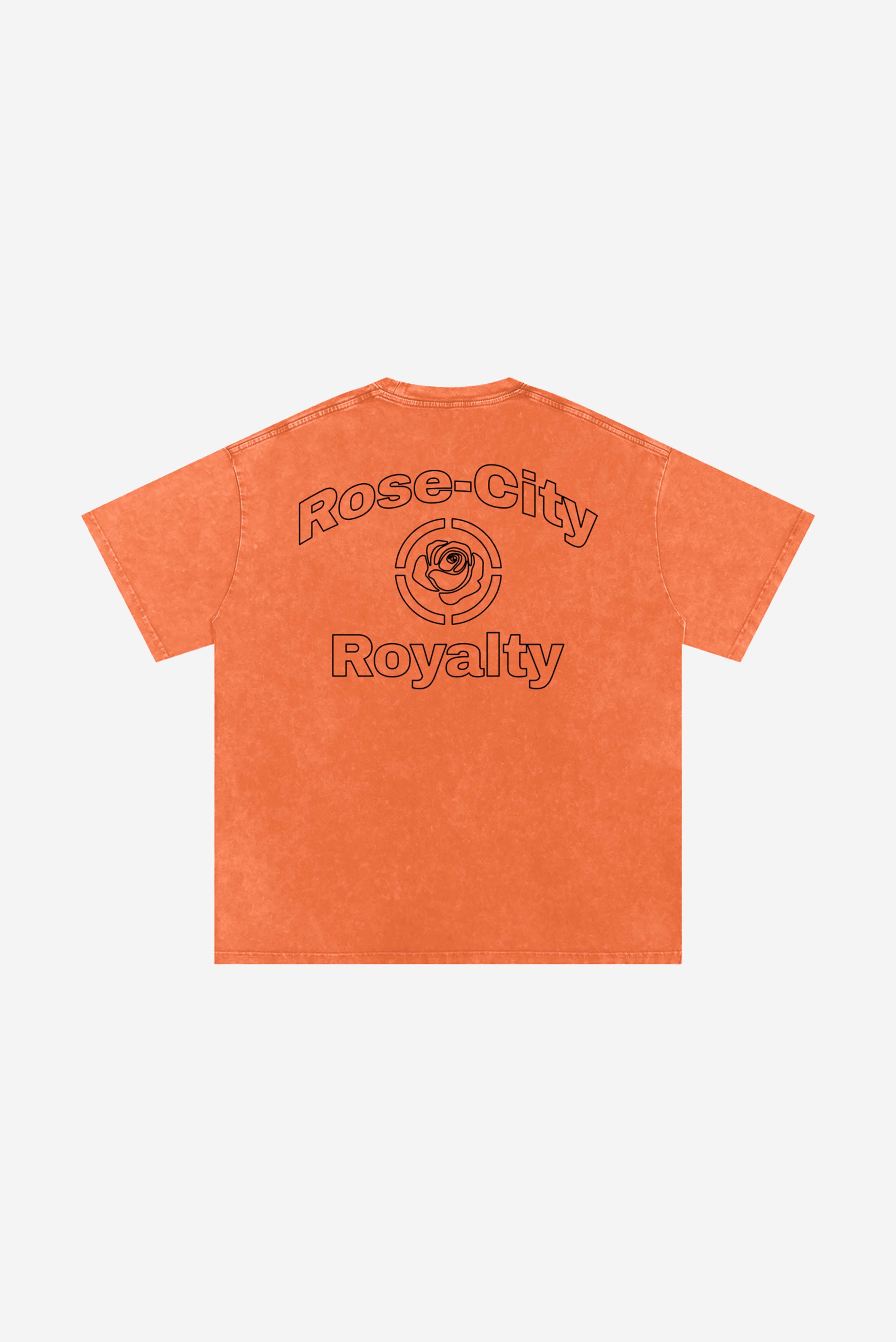 Rose-City Essential - Snow Washed T-Shirt (Orange)