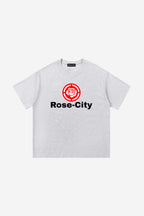 Rose-City Logo - T-Shirt (Heather Grey)