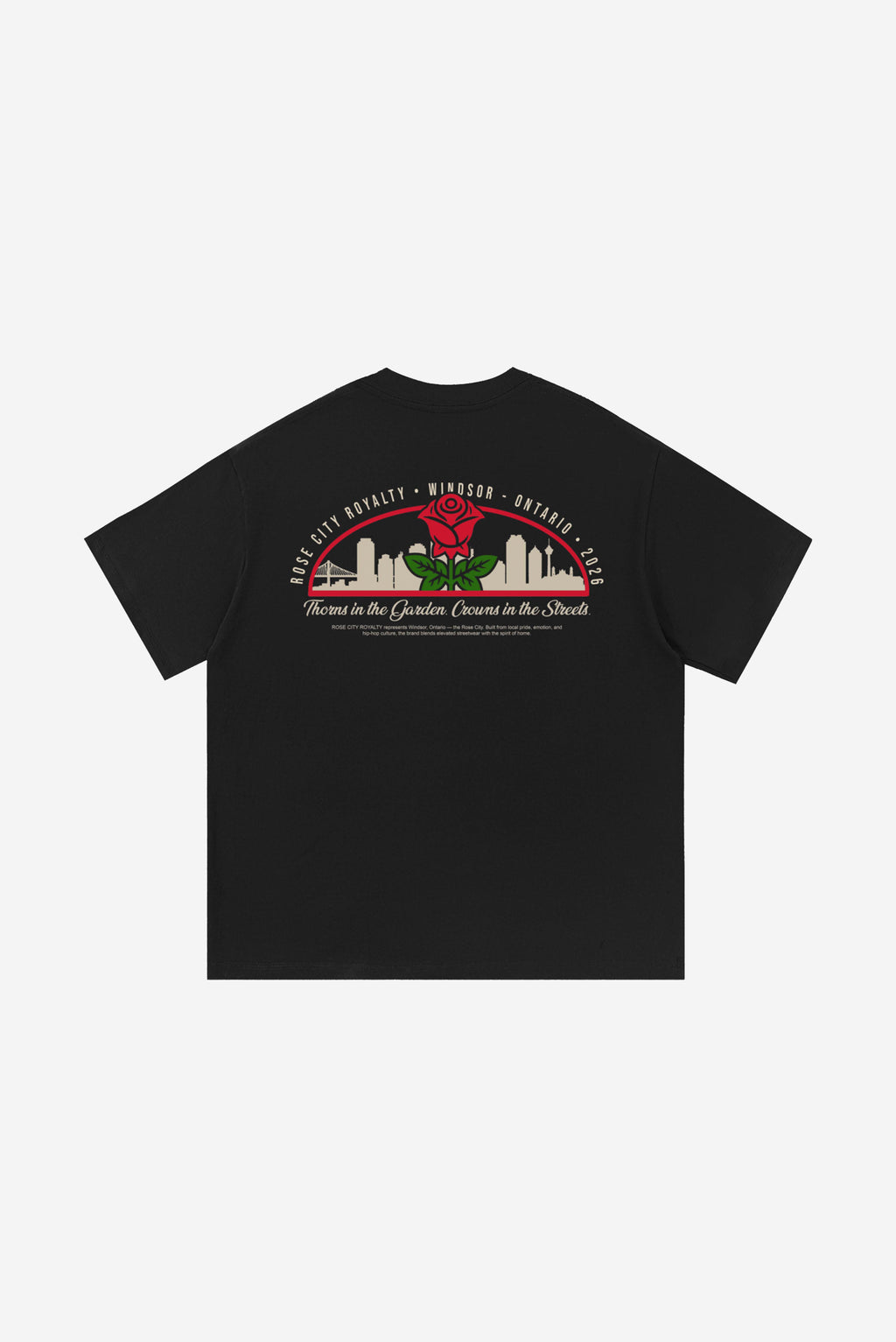 Rose-City Windsor - T-Shirt (Black)