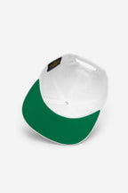 Rose-City - Logo - A Frame Flat Bill Cap (White)