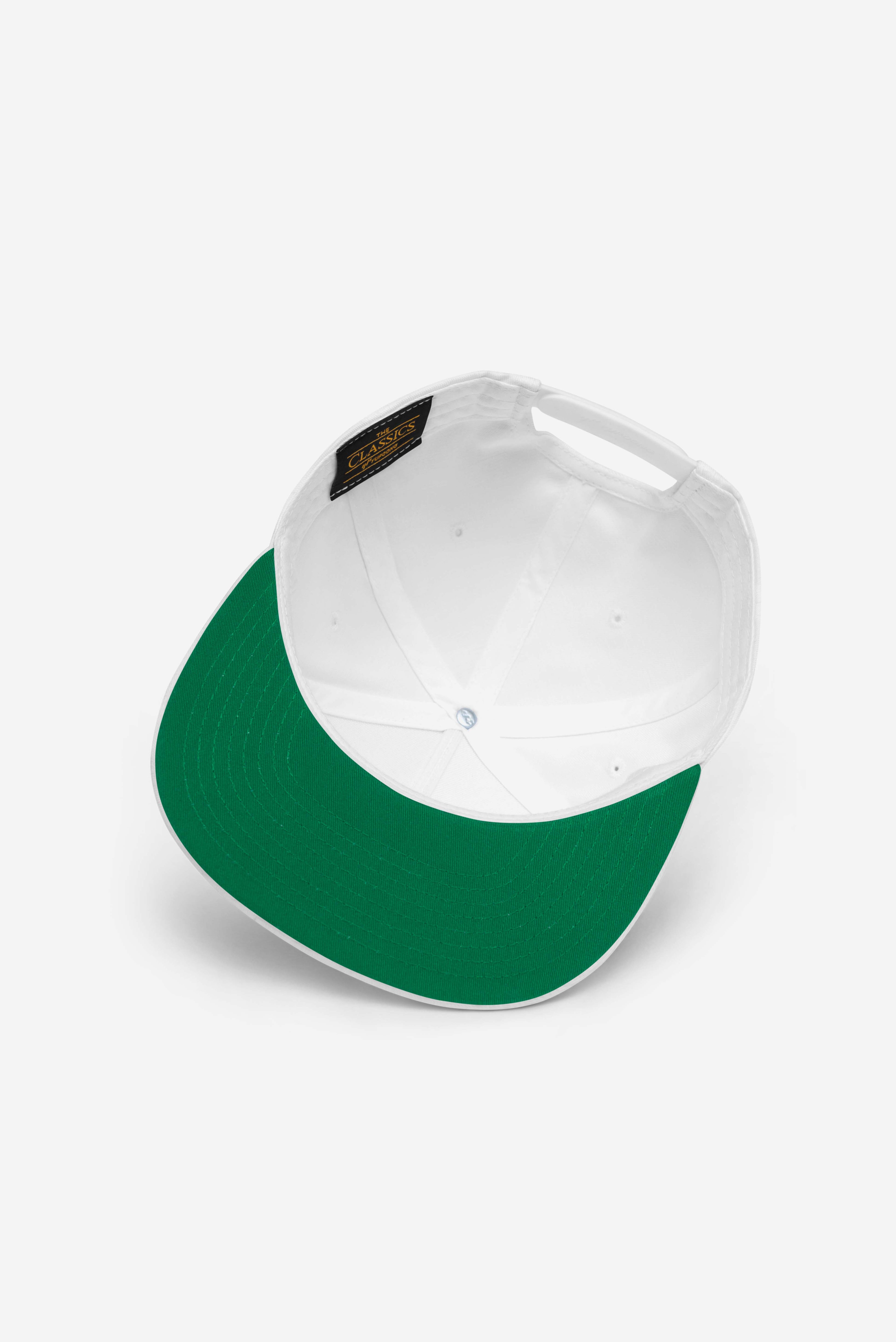 Rose-City - Logo - A Frame Flat Bill Cap (White)