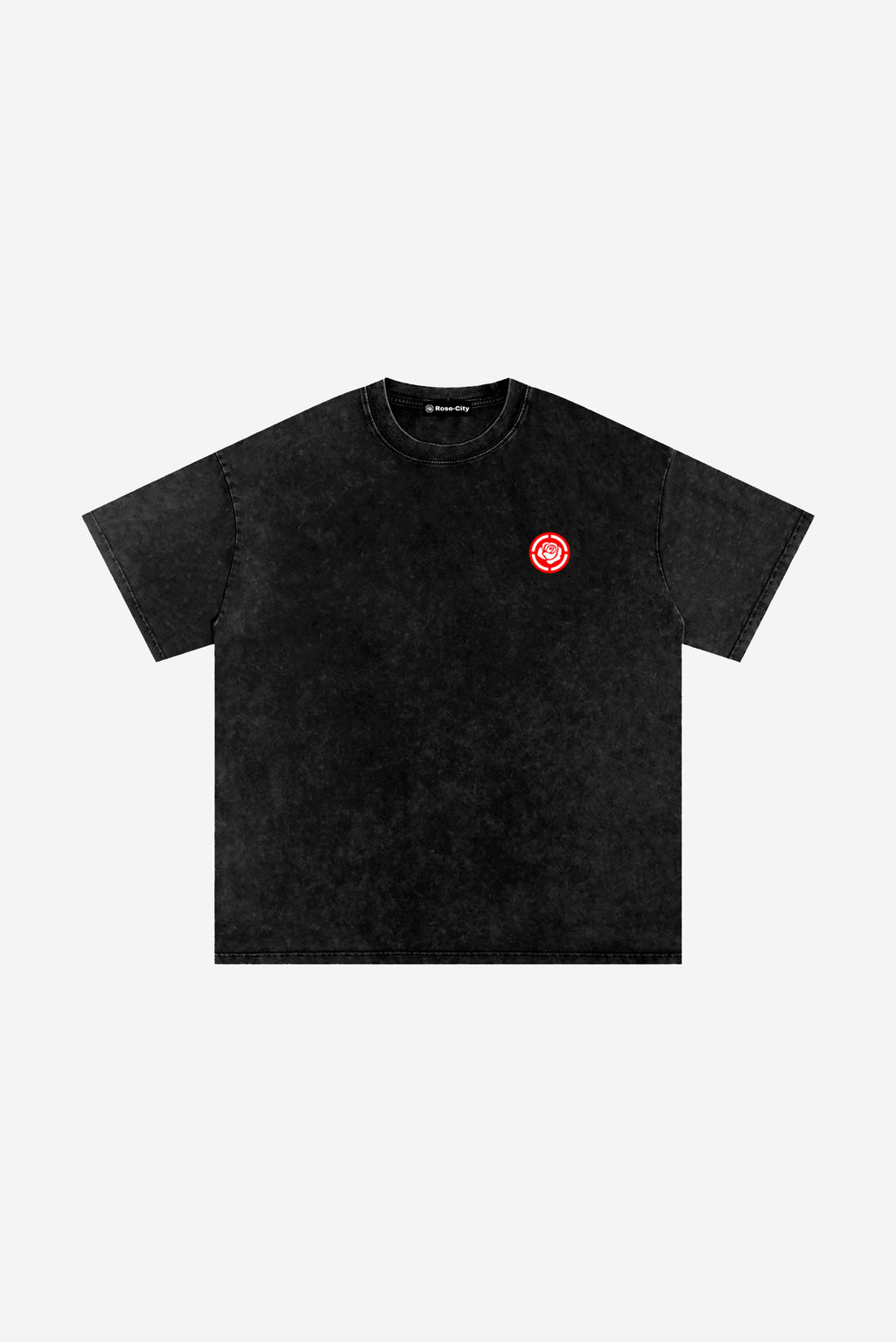 Rose-City Essential - Snow Washed T-Shirt (Black)