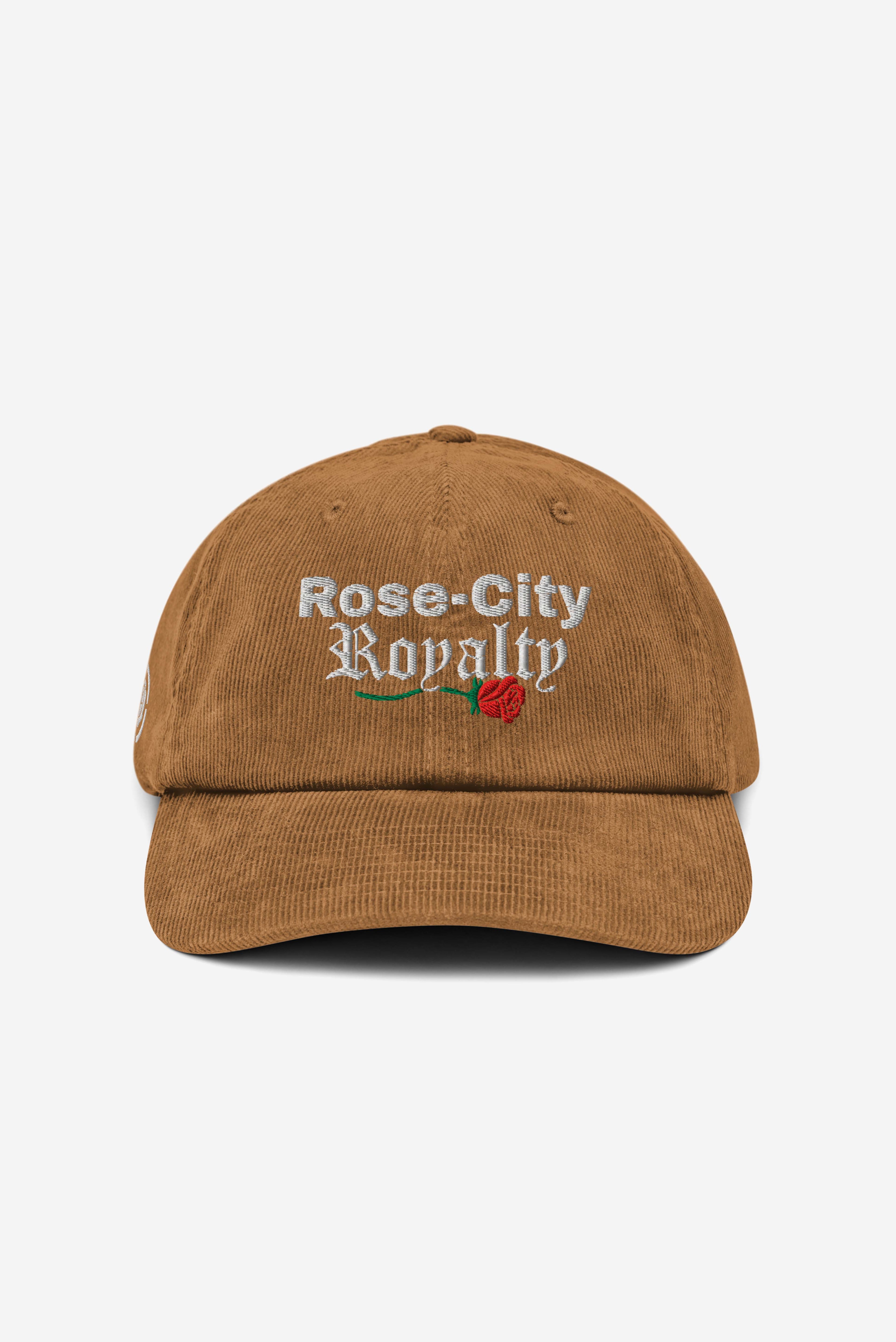 Rose City Royalty - Corduroy Hat (Khaki)