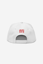 Rose-City - Logo - A Frame Flat Bill Cap (White)