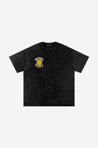 Rose-City Smile - Snow Washed T-Shirt (Black)