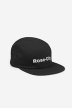 Rose City Text Logo - Five Panel Cap (Black)