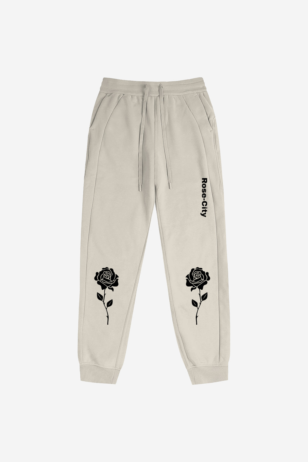 Rose City - Womens Jogger Pants (Cream)