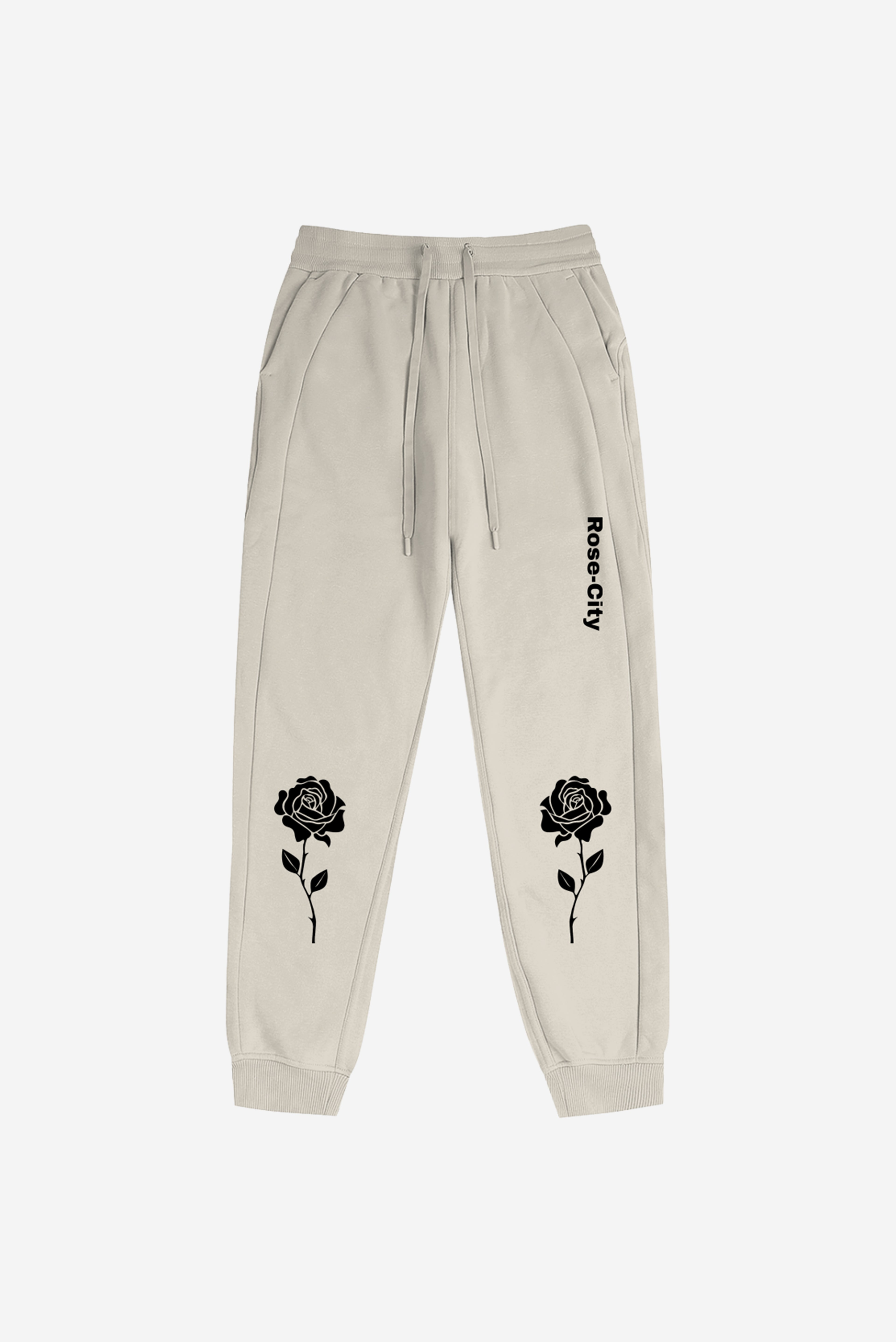 Rose City - Womens Jogger Pants (Cream)