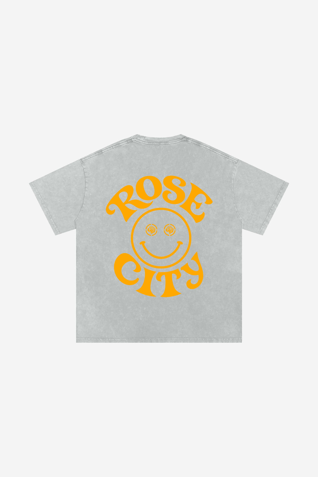 Rose-City Smile - Snow Washed T-Shirt (Grey)