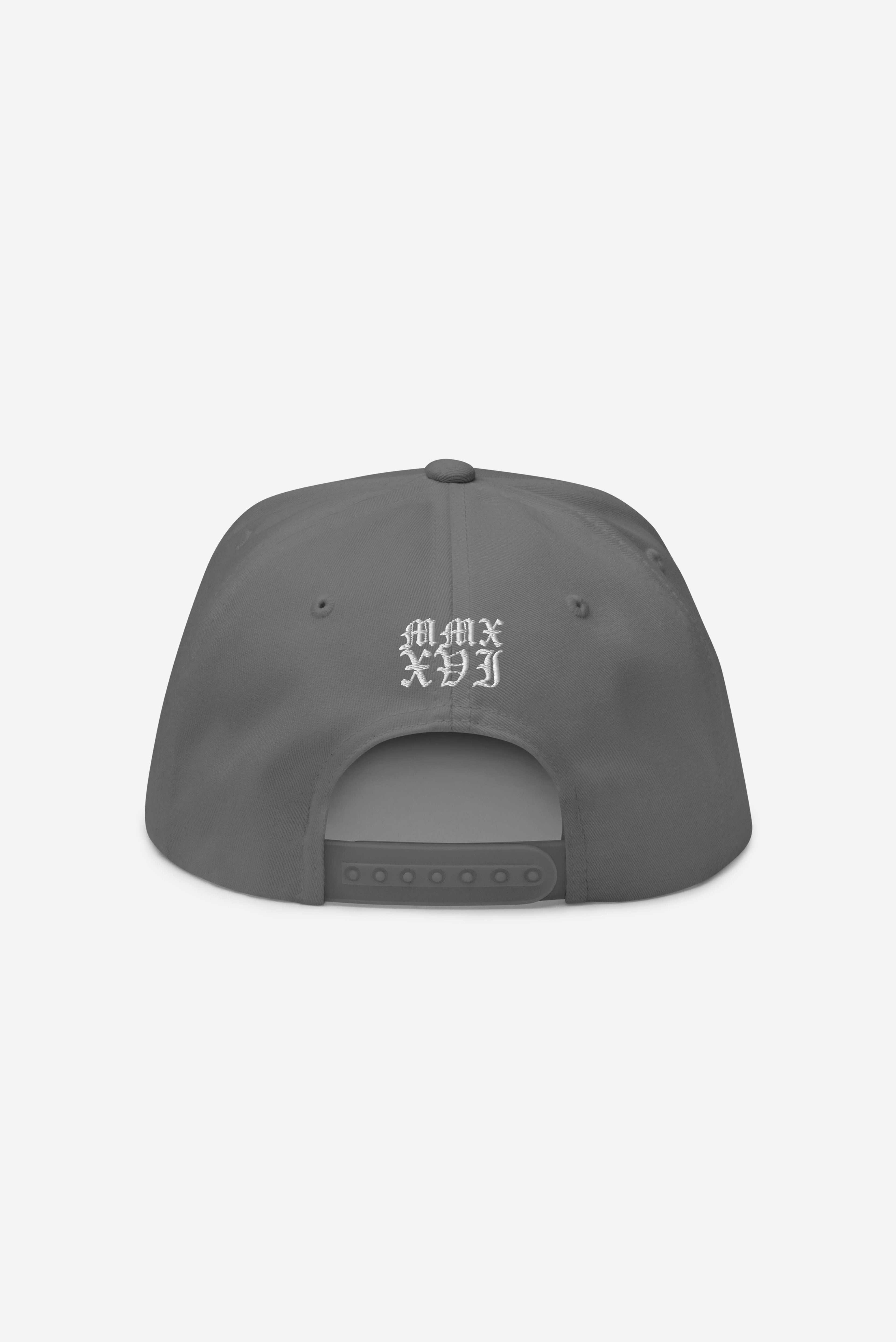 Rose-City - Logo - A Frame Flat Bill Cap (Grey)