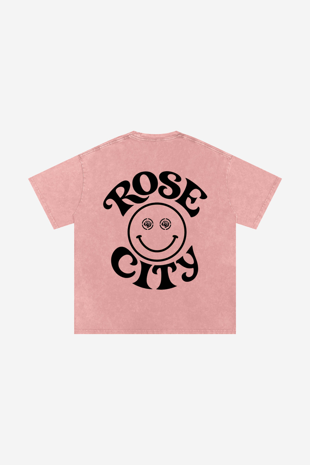 Rose-City Smile - Snow Washed T-Shirt (Pink)