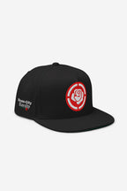 Rose-City - Logo - A Frame Flat Bill Cap (Black)