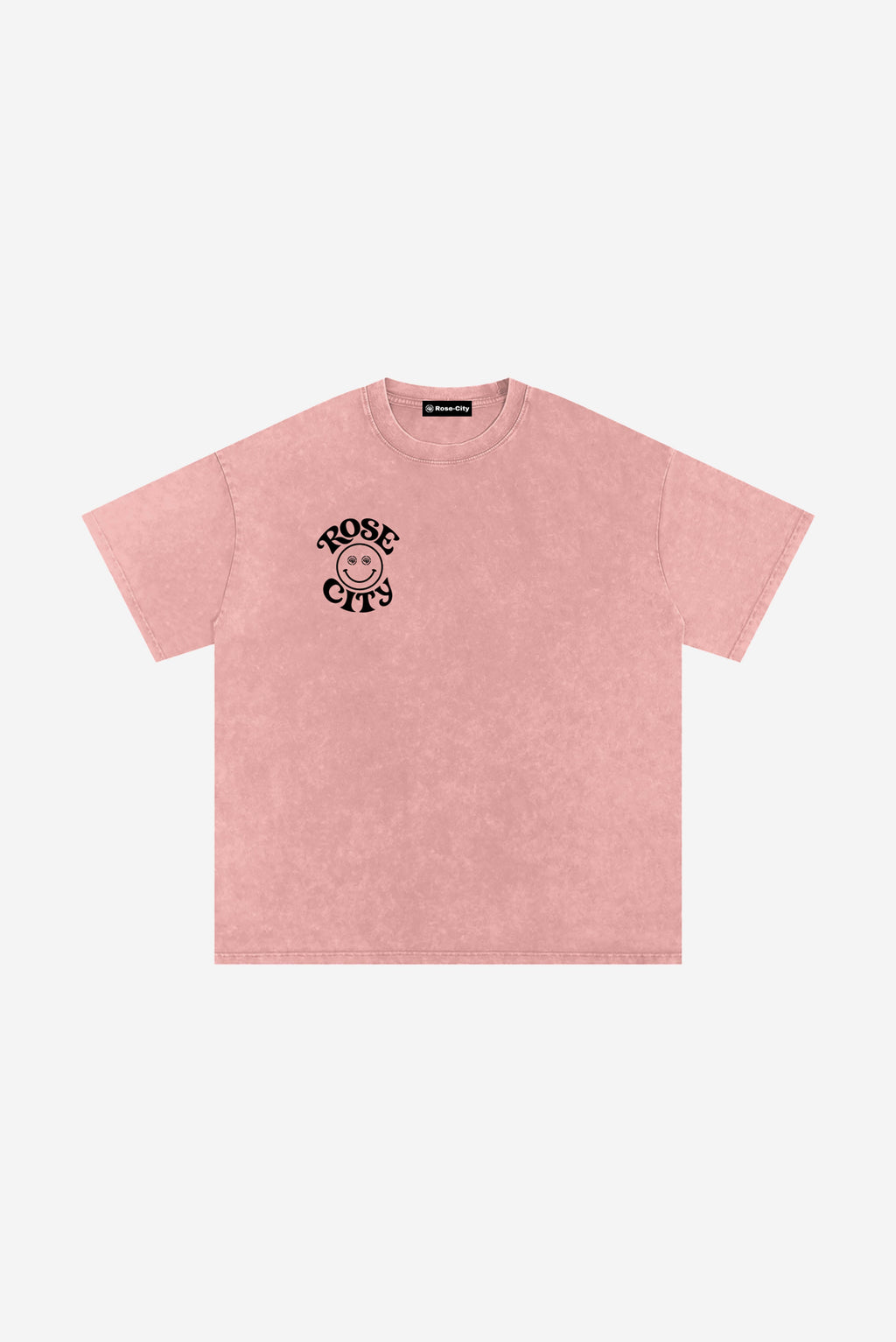 Rose-City Smile - Snow Washed T-Shirt (Pink)