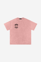 Rose-City Smile - Snow Washed T-Shirt (Pink)