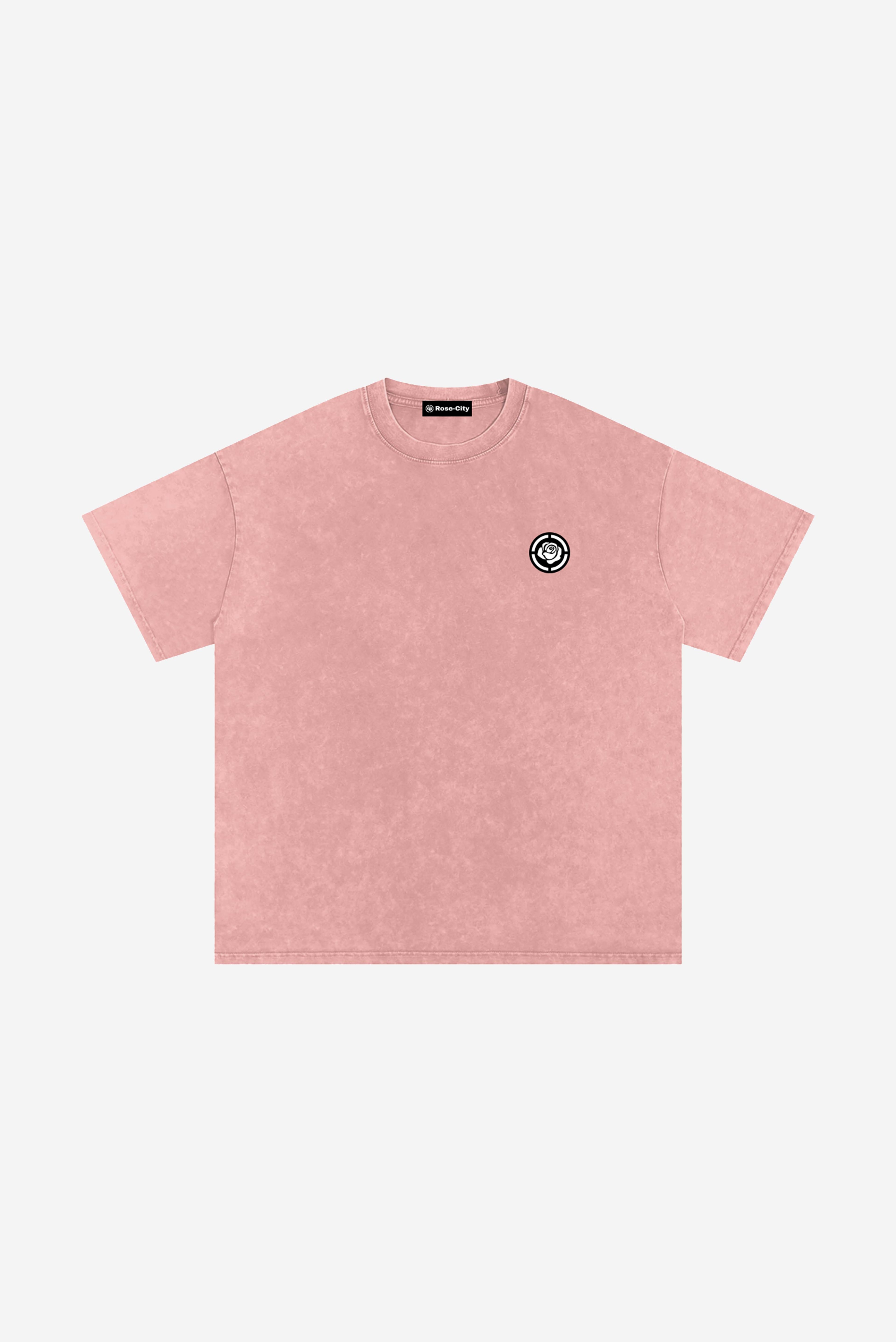 Rose-City Essential - Snow Washed T-Shirt (Pink)