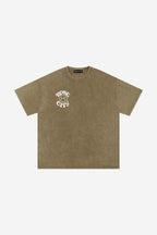 Rose-City Smile - Snow Washed T-Shirt (Green)