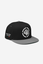 Rose-City - Logo - A Frame Flat Bill Cap (Black/Grey)