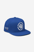 Rose-City - Logo - A Frame Flat Bill Cap (Blue)
