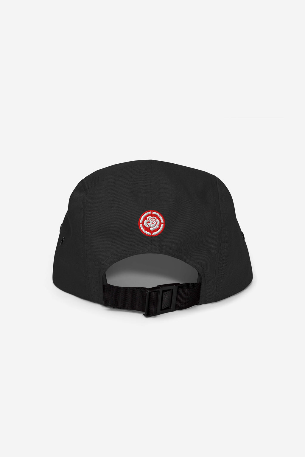 Rose City Text Logo - Five Panel Cap (Black)