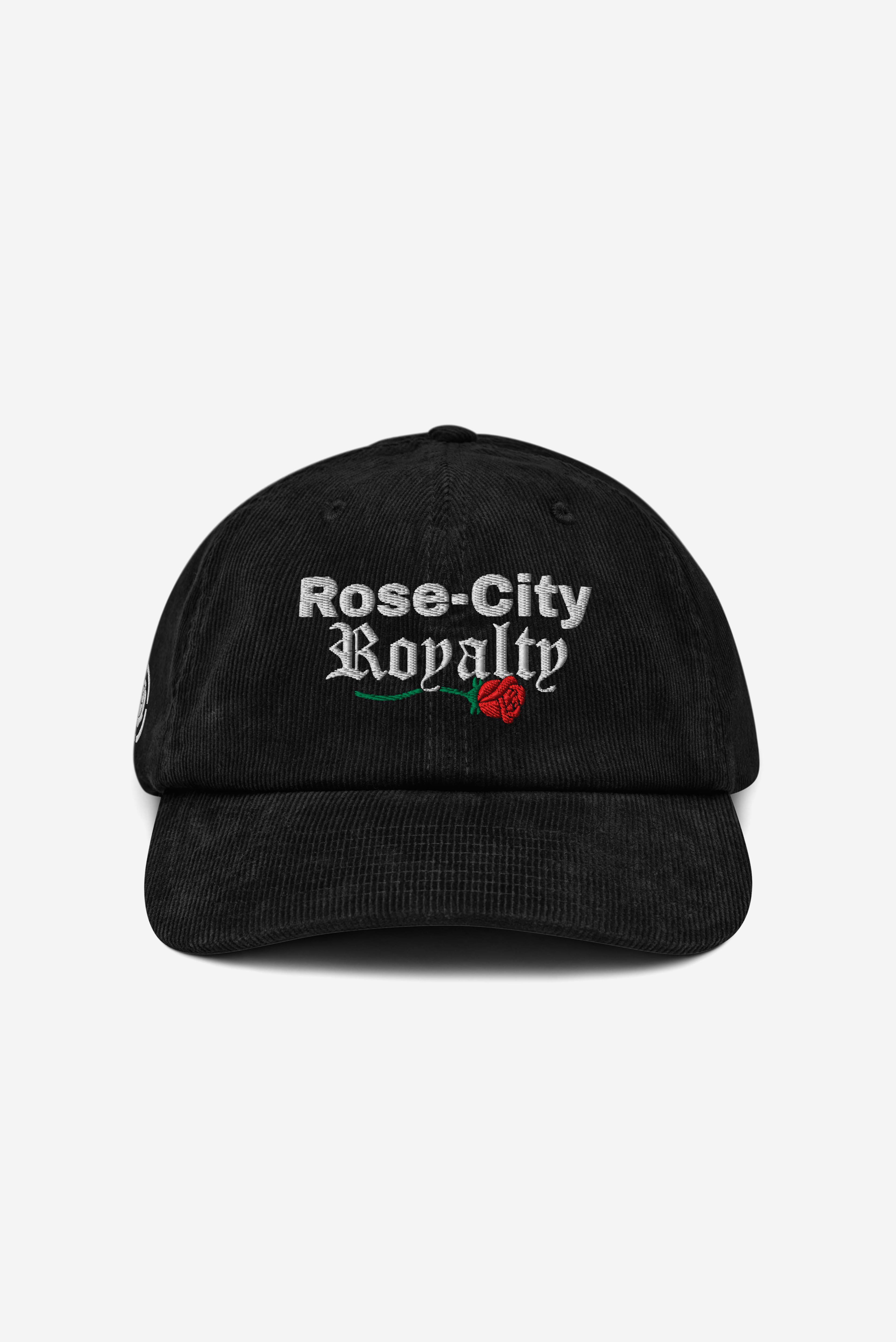 Rose City Royalty - Corduroy Hat (Black)