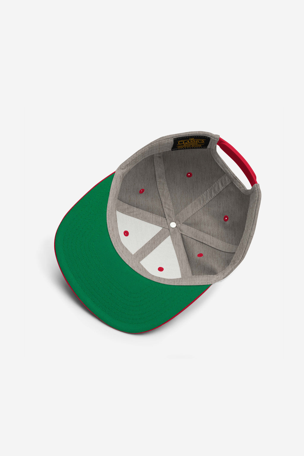 RC Emblem - Snapback Hat (Heather Grey/Red)
