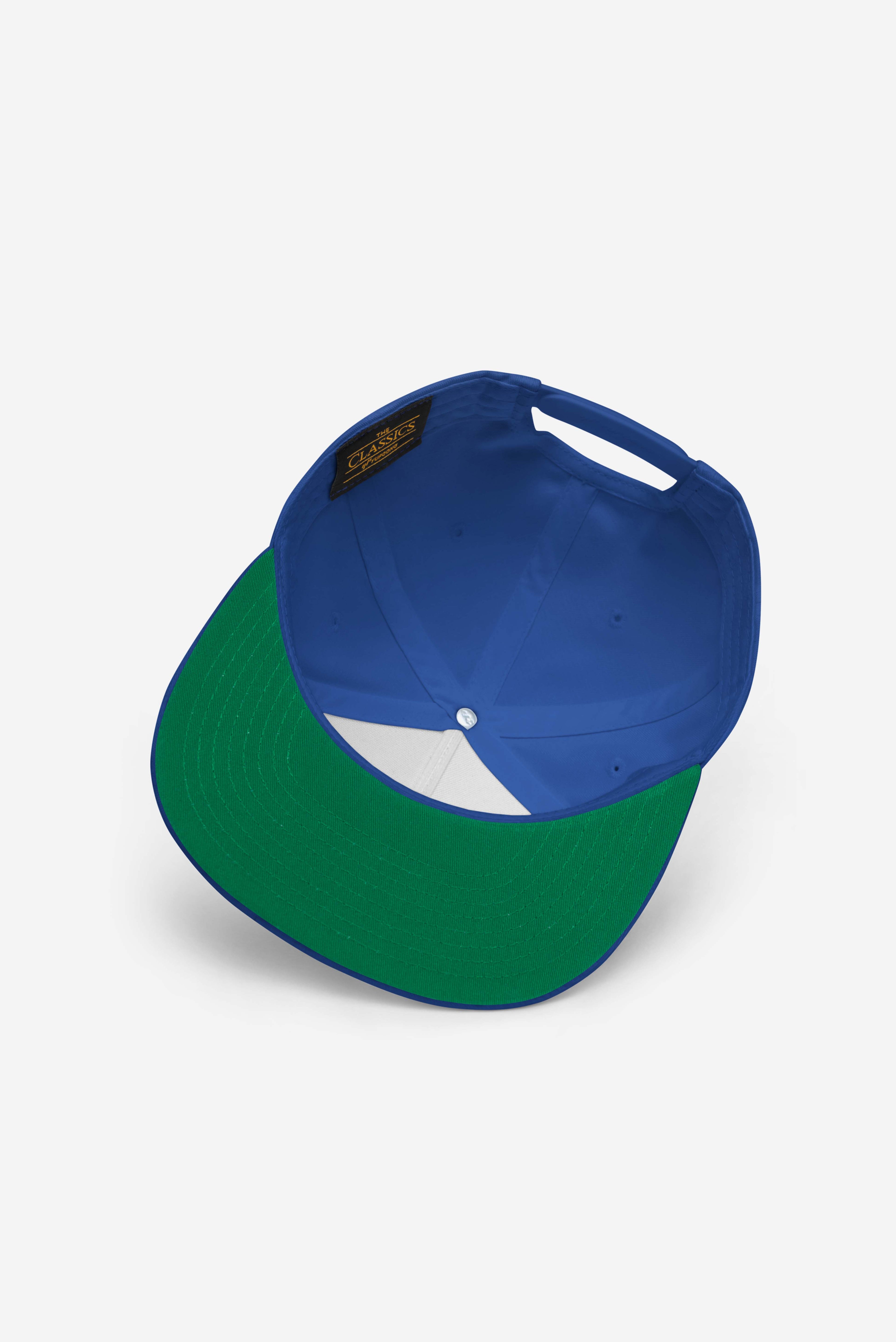 Rose-City - Logo - A Frame Flat Bill Cap (Blue)