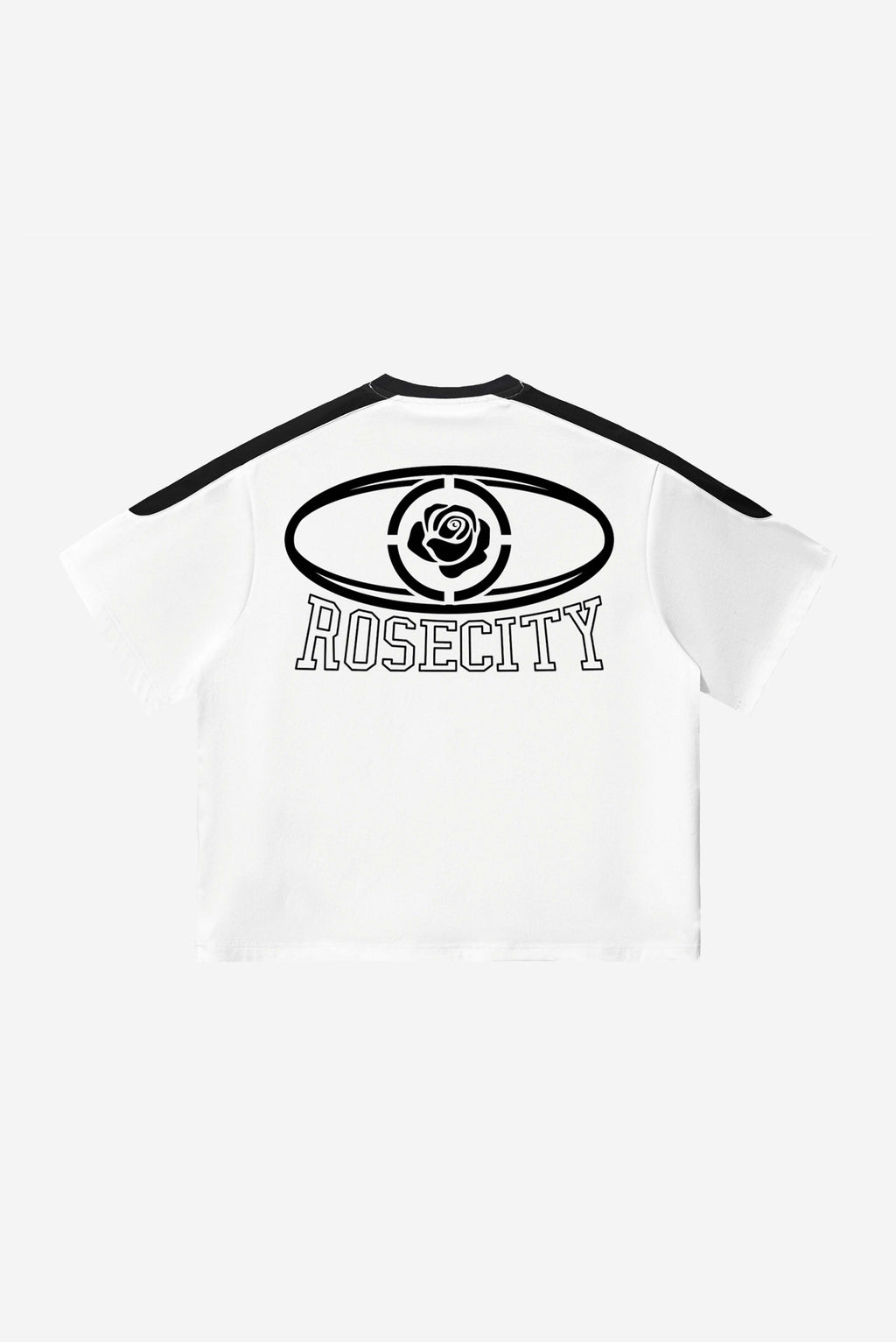 Rose-City Worldwide - Color Block Oversized T-Shirt (Black/White)