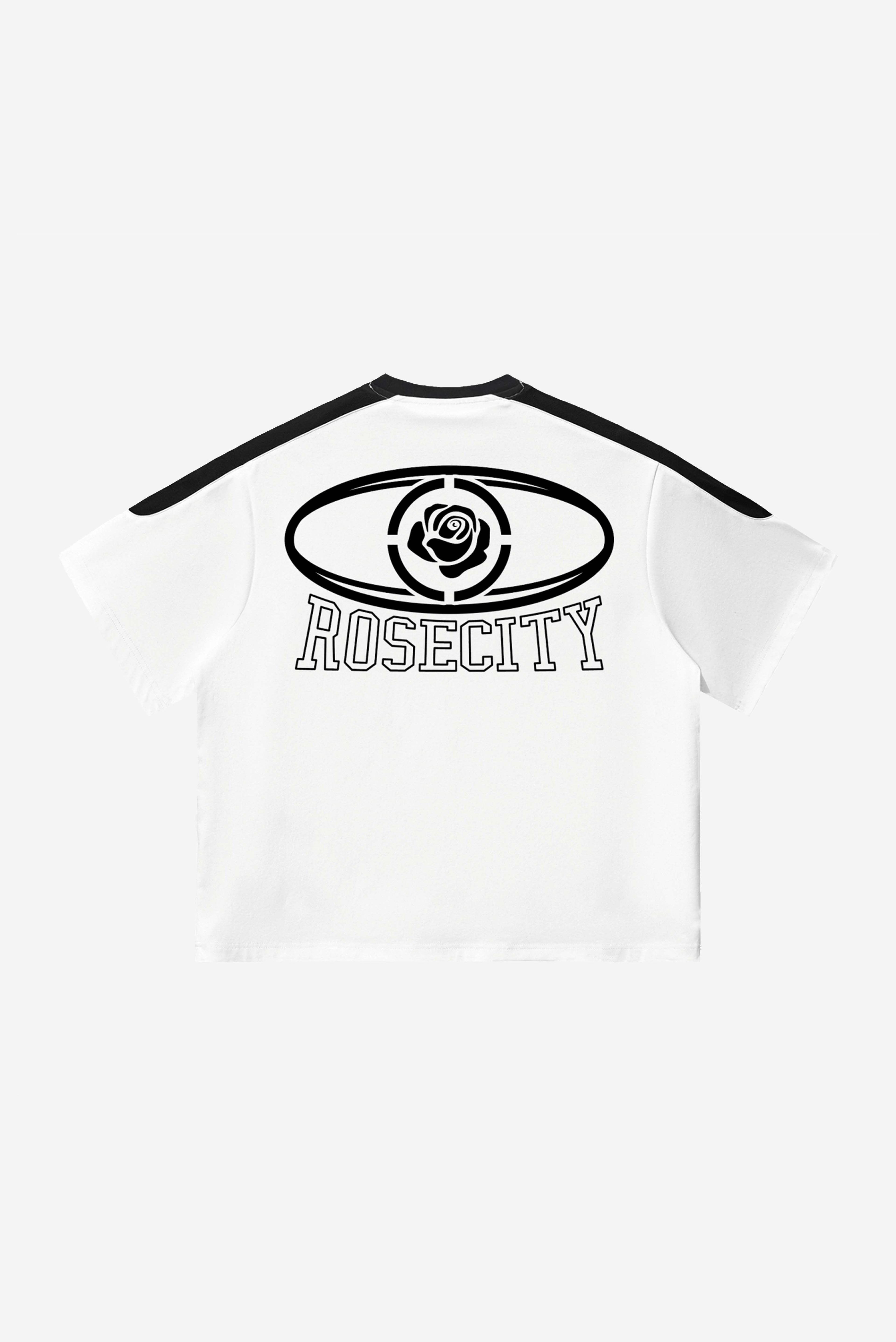 Rose-City Worldwide - Color Block Oversized T-Shirt (Black/White)