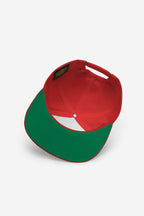 Rose-City - Logo - A Frame Flat Bill Cap (Red)