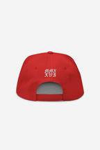 Rose-City - Logo - A Frame Flat Bill Cap (Red)