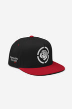 Rose-City - Logo - A Frame Flat Bill Cap (Navy/Red)