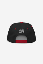 Rose-City - Logo - A Frame Flat Bill Cap (Navy/Red)