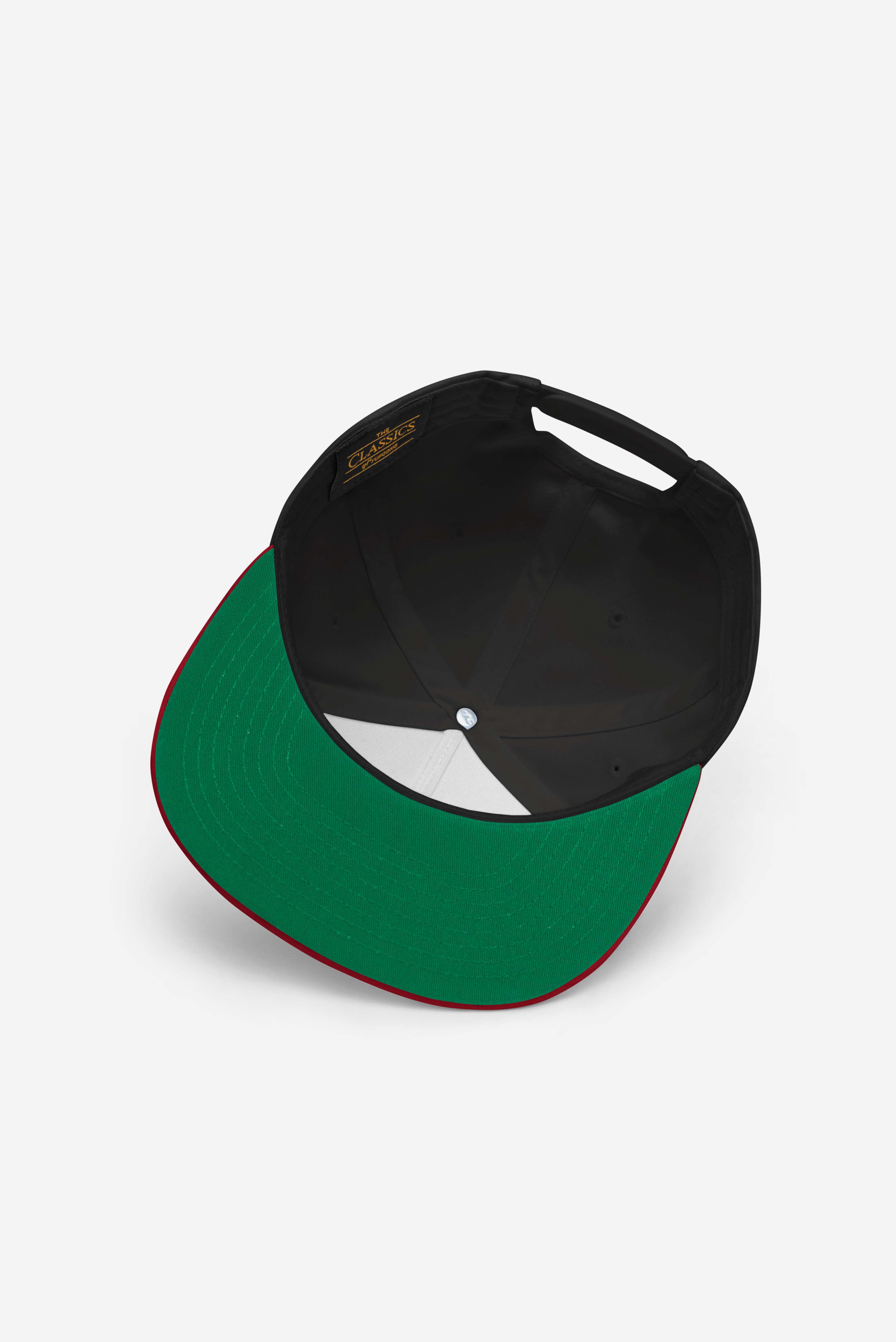 Rose-City - Logo - A Frame Flat Bill Cap (Navy/Red)
