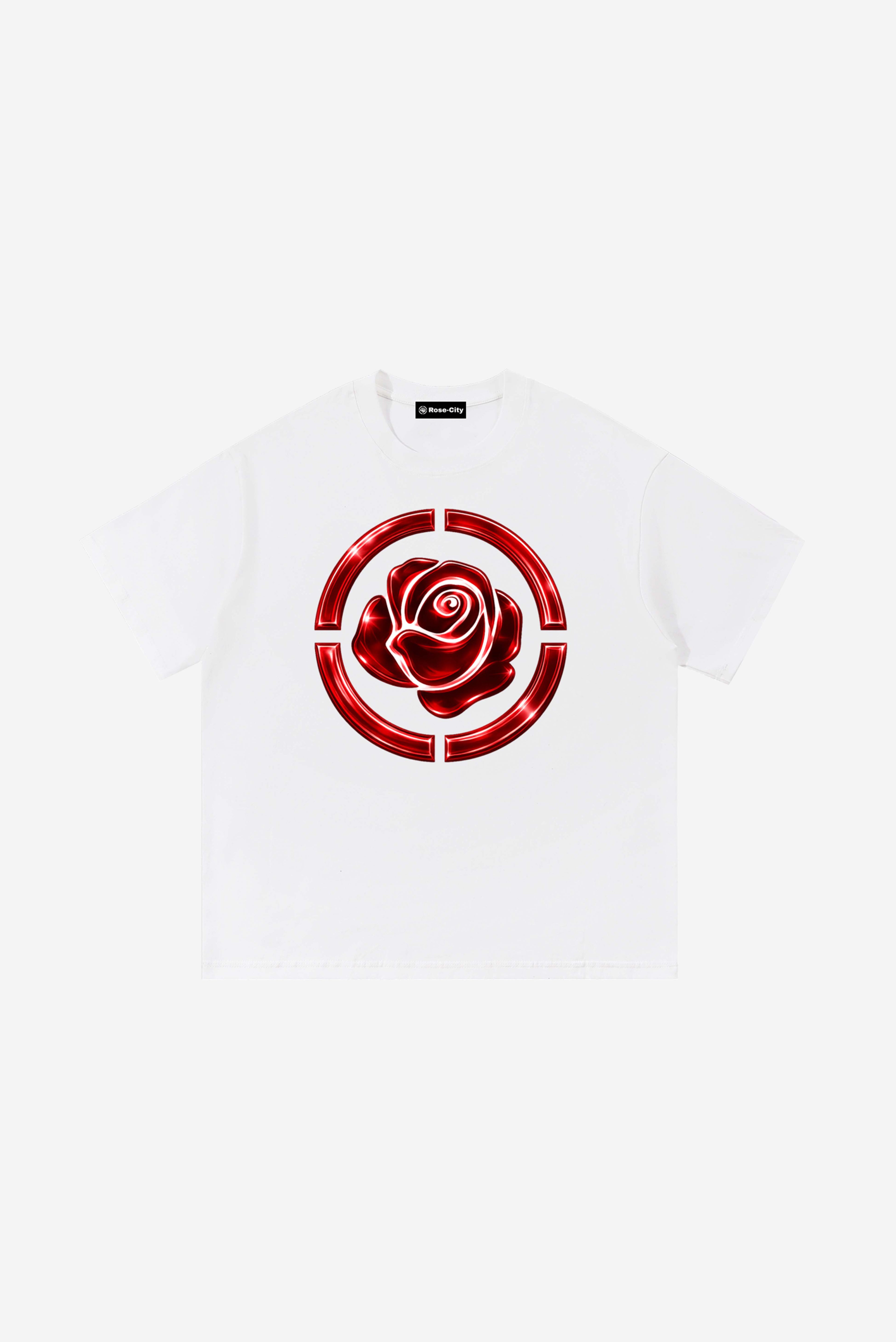 Glass Rose - T-Shirt (White)